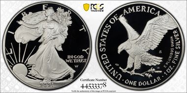 2021-S $1 Silver Eagle - Type 2 PR69DCAM