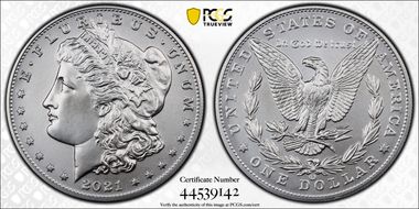 2021-CC Privy $1 Morgan Dollar 100th Anniversary First Strike MS69