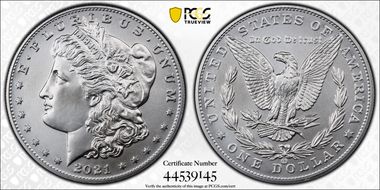 2021-CC Privy $1 Morgan Dollar 100th Anniversary First Strike MS69