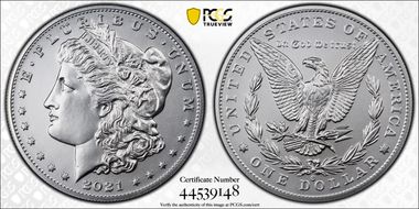 2021-O Privy $1 Morgan Dollar 100th Anniversary First Strike MS70