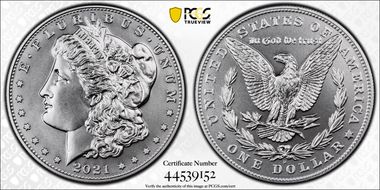 2021-D $1 Morgan Dollar 100th Anniversary First Strike MS68