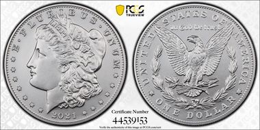 2021-S $1 Morgan Dollar 100th Anniversary First Strike MS70