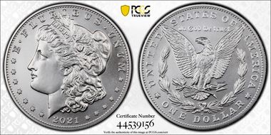 2021-S $1 Morgan Dollar 100th Anniversary First Strike MS70