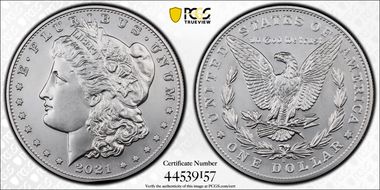 2021-S $1 Morgan Dollar 100th Anniversary First Strike MS70