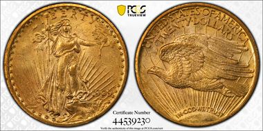 1909/8 $20 MS62