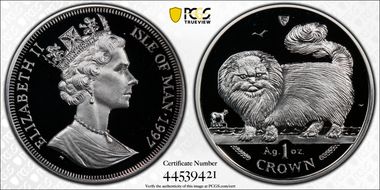1997-PM Crown Long-Haired Smoke Cat/Ag KM-774a PR69DCAM