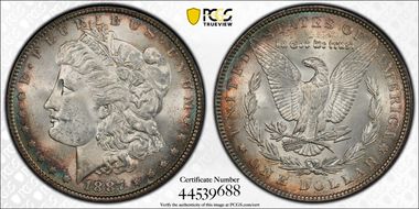 1887 $1 MS62