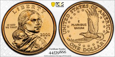 2000-D SAC$1 Millennium Set MS67