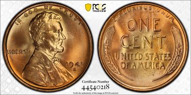 1941-S 1C MS66RD
