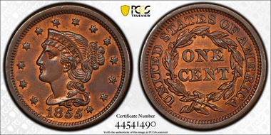 1855 1C Knob on Ear N1BN
