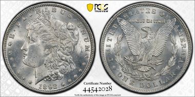 1892 $1 MS63
