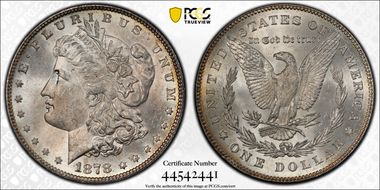 1878 7TF $1 Reverse of 1878 MS64