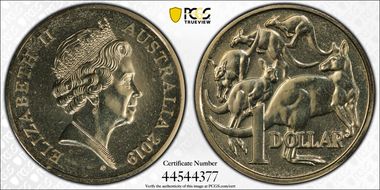 2019 $1 V. Gottwald Effigy MS67