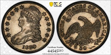 1830 50C Small 0 AU53
