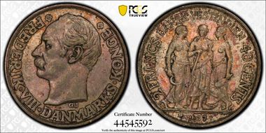 1907-P GJ 40C KM-82 Ag AU50