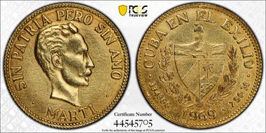 1969 (2 Peso) X#M18 MS62