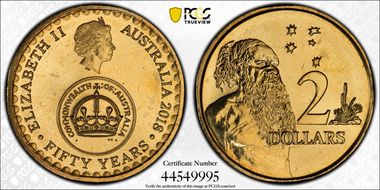 2018 $2 50 Yrs Decimal Currency 30th Ann. $2 Coin MS68