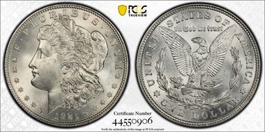 1921 $1 Morgan MS63
