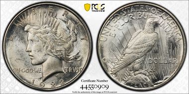1922-D $1 MS65