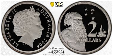 2004 $2 Silver PR70DCAM