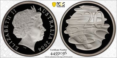 2004 20C Silver PR70DCAM