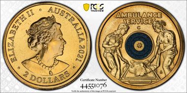 2021-C $2 Ambulance Service Colorized MS67