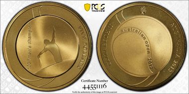 2012 $5 Australian Open MS68