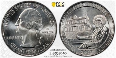 2017-P 25C Frederick Douglass NP MS67