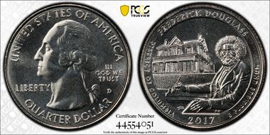 2017-D 25C Frederick Douglass NP MS66