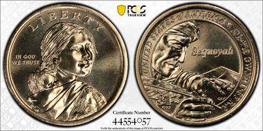 2017-D $1 Native American, Position A MS67