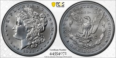 2021-O Privy $1 Morgan Dollar 100th Anniversary First Strike MS70