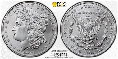 2021-D $1 Morgan Dollar 100th Anniversary MS70