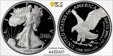 2021-S $1 Silver Eagle - Type 2 PR70DCAM