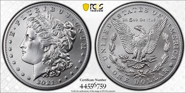 2021-O Privy $1 Morgan Dollar 100th Anniversary First Strike MS69