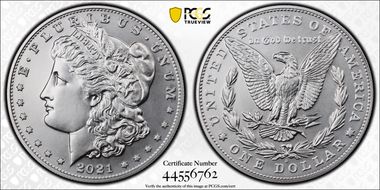 2021-S $1 Morgan Dollar 100th Anniversary First Strike MS70