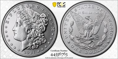 2021-D $1 Morgan Dollar 100th Anniversary First Strike MS69