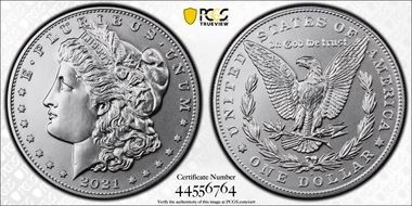 2021-D $1 Morgan Dollar 100th Anniversary First Strike MS69