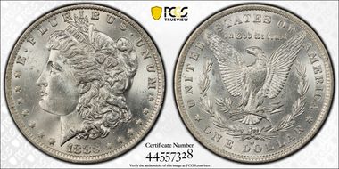 1883-O $1 MS62