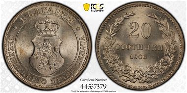 1906 20 St KM-26 MS64