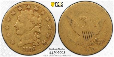 1836 $2.50 Script 8 AG3