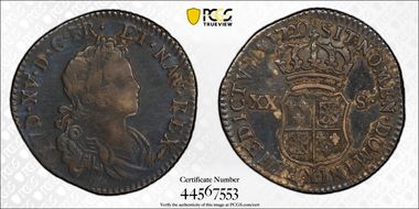 1720-X 1/6 Ecu Gad-295 France-Navarre VF25