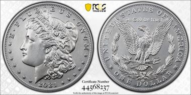 2021-CC Privy $1 Morgan Dollar 100th Anniversary First Strike MS70