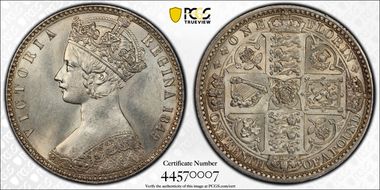 1849 Florin S-3890 MS63