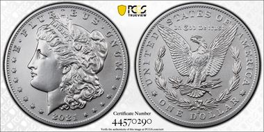 2021-O Privy $1 Morgan Dollar 100th Anniversary First Strike MS70