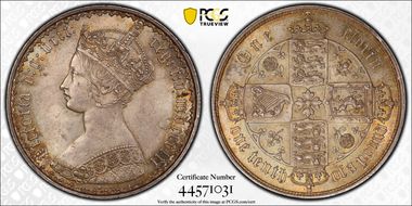 1852 Florin S-3891 MS64