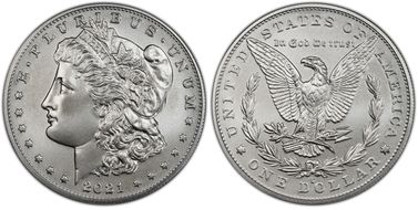 2021-O Privy $1 Morgan Dollar 100th Anniversary First Strike MS70