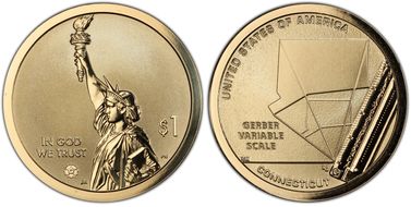 2020-S $1 American Innovation CT Rev PR Gerber Variable Scale PR70