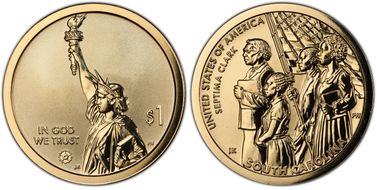 2020-S $1 American Innovation SC Rev PR Septima Clark PR70