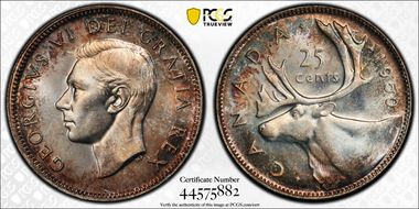 1950 25C MS66