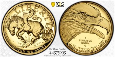 2021-W $100 American Liberty High Relief .9999 Fine First Strike PR70DCAM